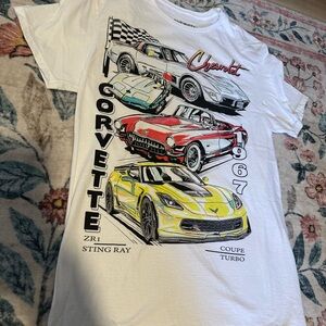 Corvette White Graphic T-Shirt